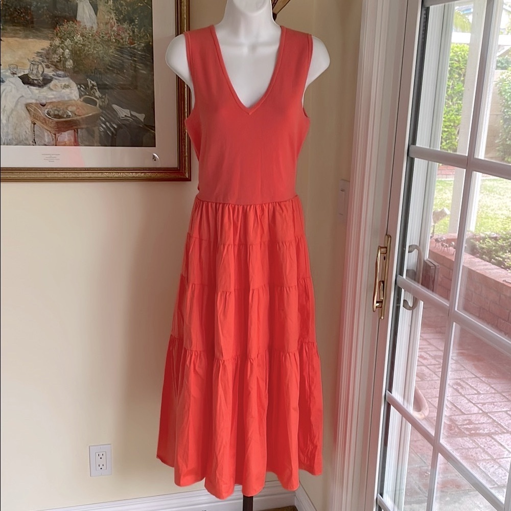 JASON WU Tiered Orange Maxi Dress, Size S, Excellent condition! - Picture 1 of 7